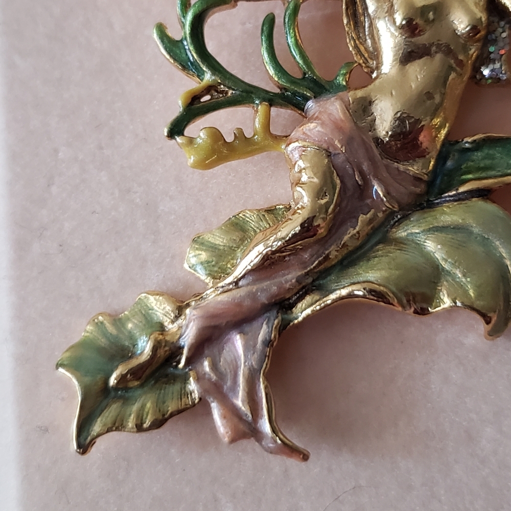 Vintage Kirk's Folly Morning Glory Brooch - Picture 5 of 10